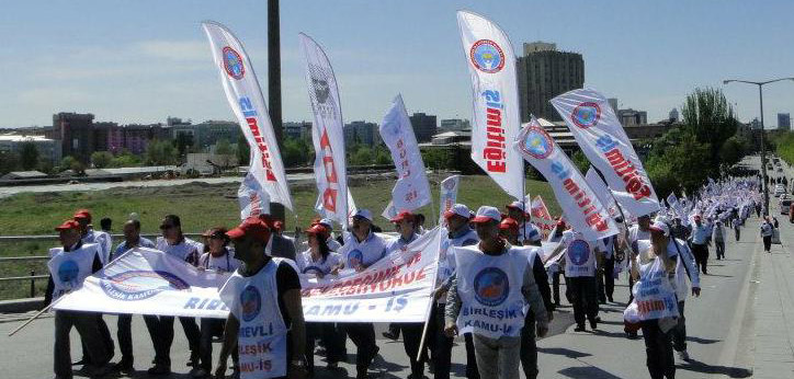  BİRLEŞİK KAMU İŞ 17 MAYISTA ALANLARDA 
