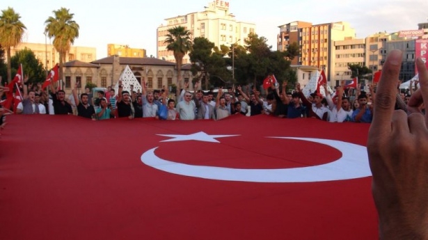 Bayrağını alan sokağa çıktı 16