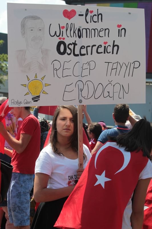 Viyana'da Erdoğan coşkusu 2