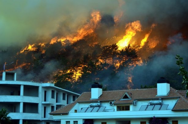 Antalya'da cehennemi andıran yangın! 5