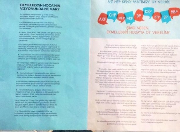 İşte İhsanoğlu'nun logosu ve sloganı 11