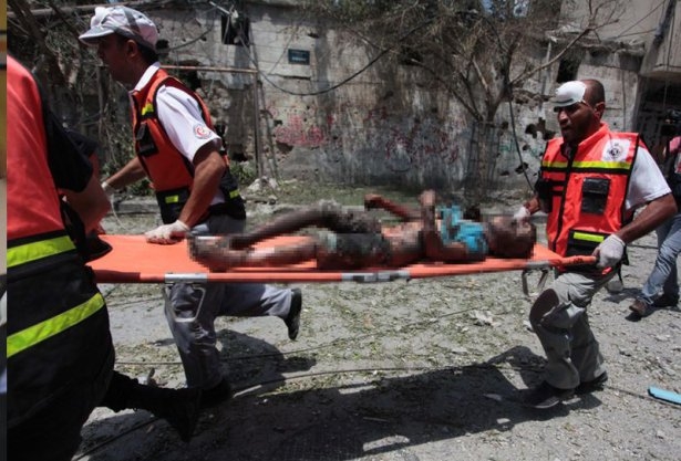 İsrail Gazze'yi yine kana buladı 53