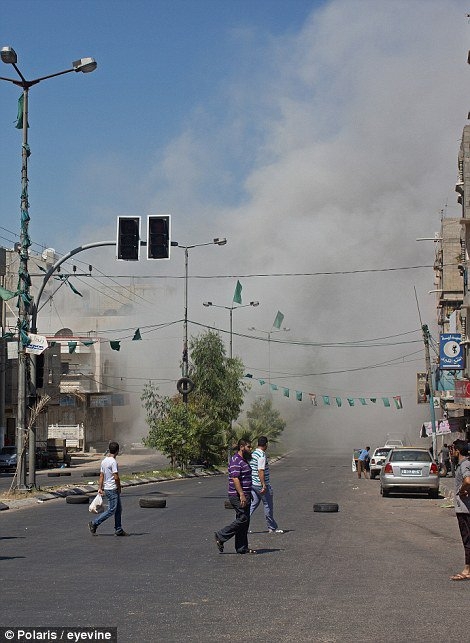 Gazze'de füze sivillerin üzerine böyle düştü 7