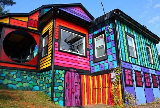 Dünyanın en güzel renkli evleri 3