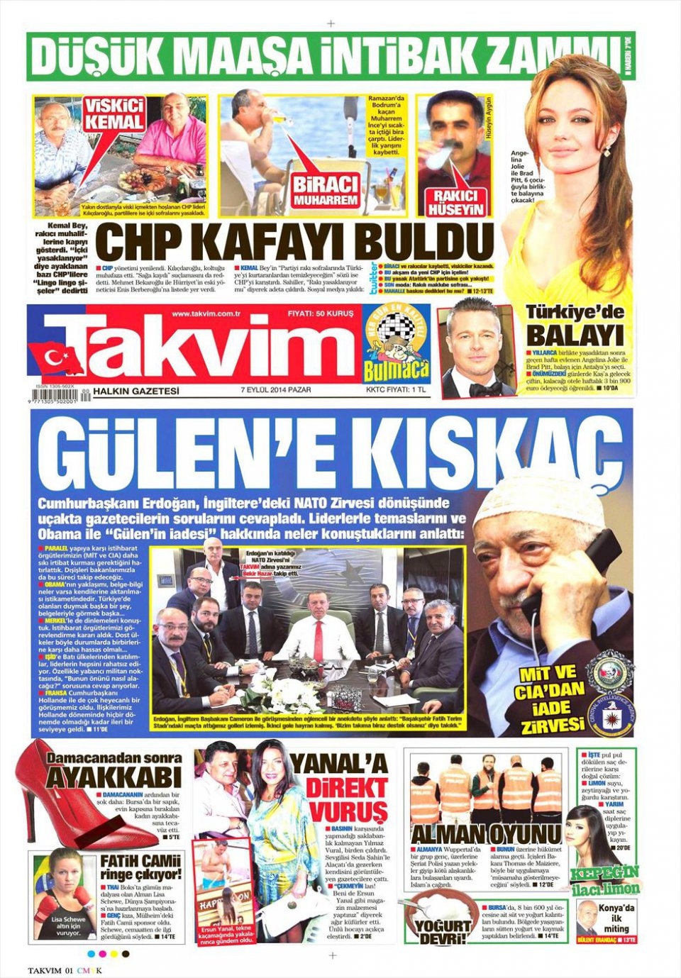 7 Eylül 2014 gazete manşetleri 17