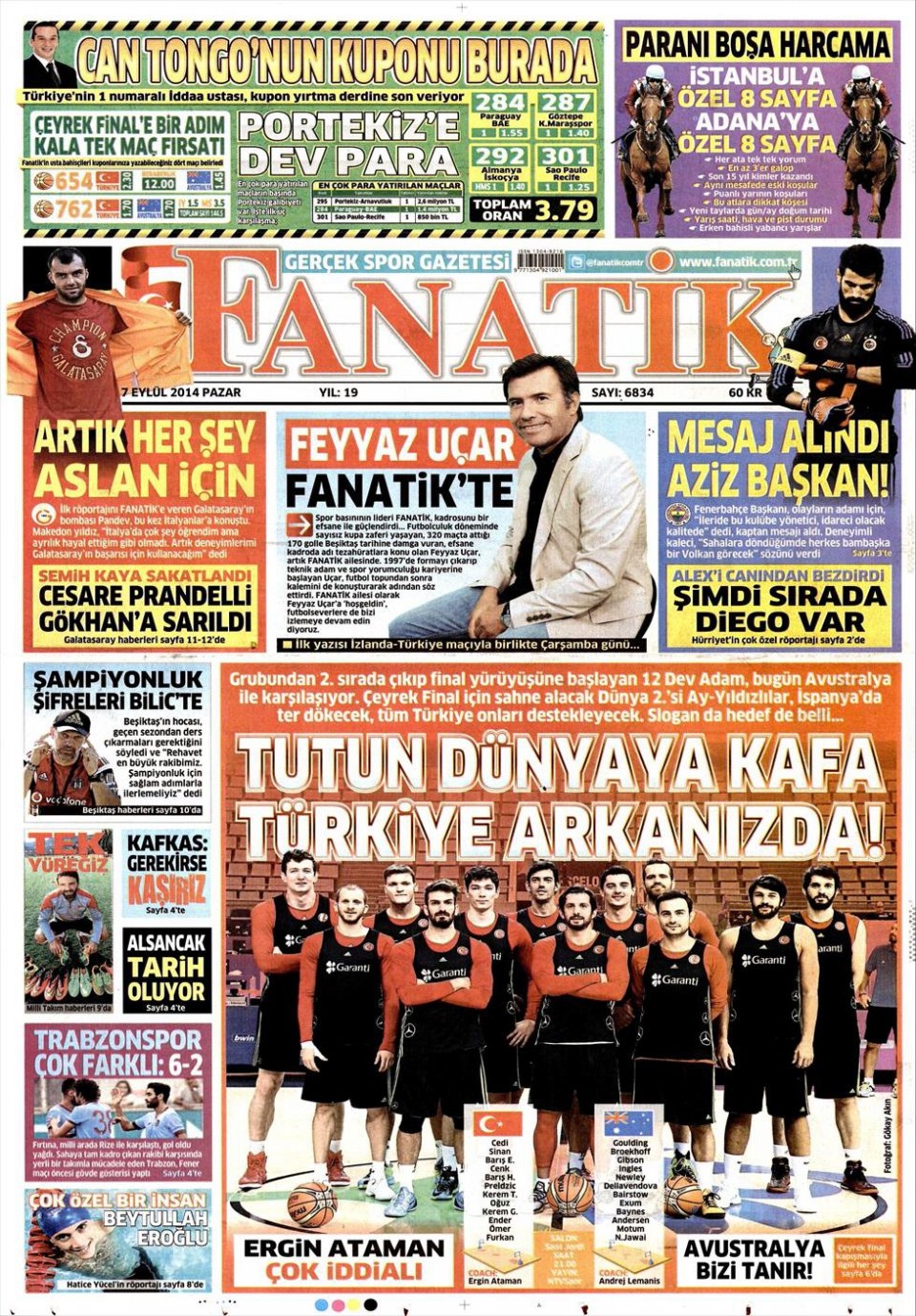 7 Eylül 2014 gazete manşetleri 6