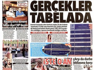 10 Eylül 2014 gazete manşetleri