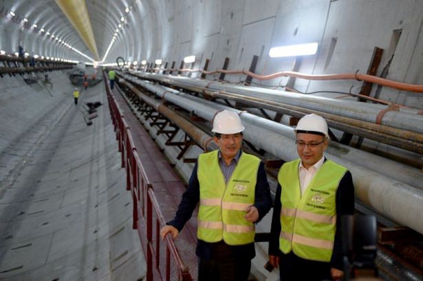 Başbakan Davutoğlu, Avrasya Tüneli'ni denetledi 12