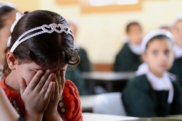 Gazze'nin yıkık sınıflarında ilk ders 14