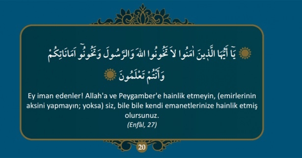 Hz. Muhammed (S.A.V)'i anlatan 40 ayet 20