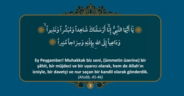 Hz. Muhammed (S.A.V)'i anlatan 40 ayet 3