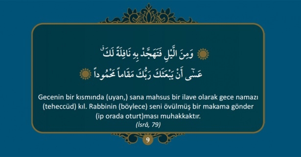 Hz. Muhammed (S.A.V)'i anlatan 40 ayet 9
