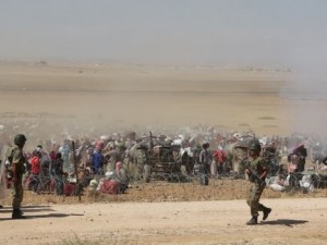 Sınırda yürek parçalayan fotoğraflar