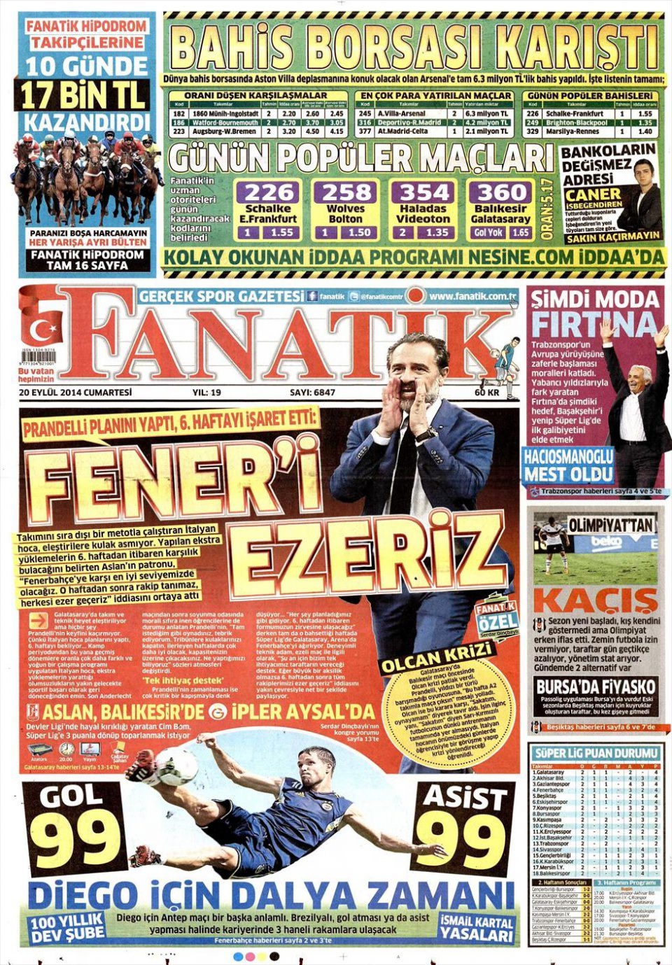 20 Eylül 2014 gazete manşetleri 5