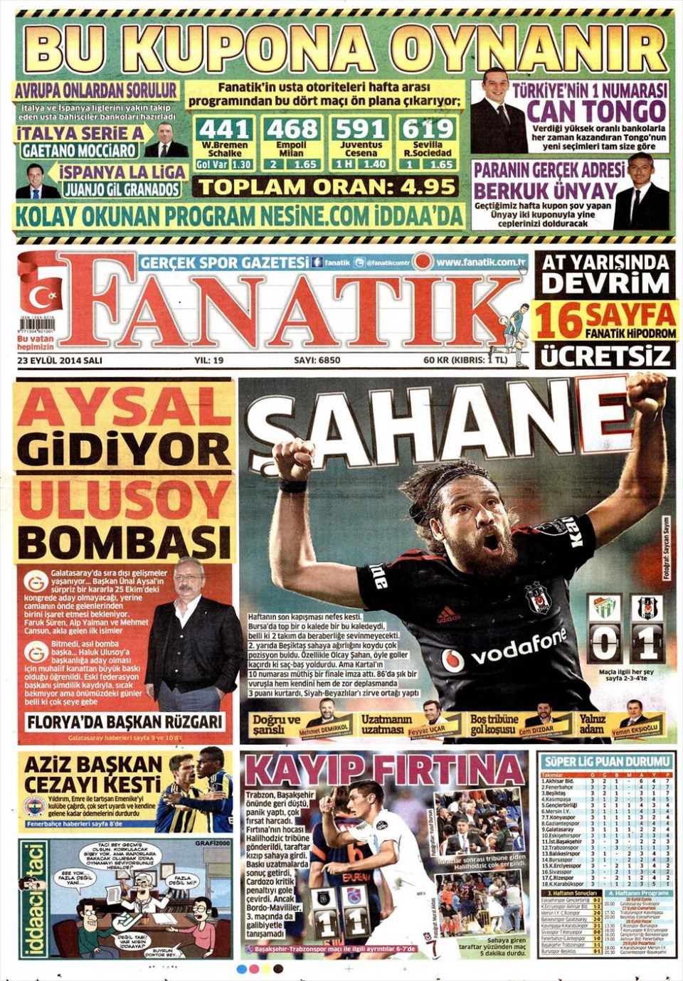 23 Eylül 2014 gazete manşetleri 6