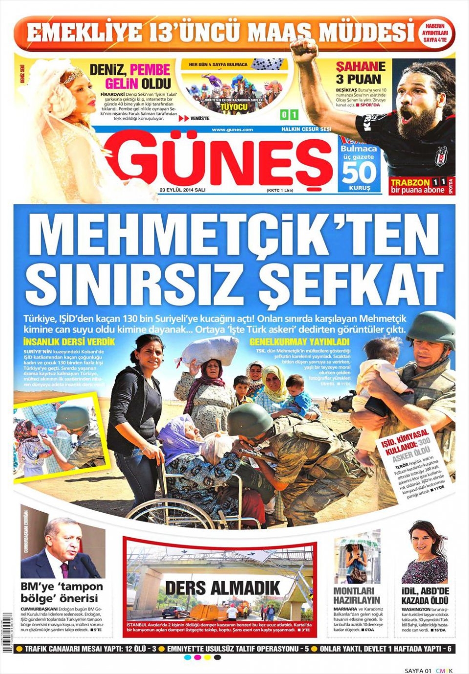 23 Eylül 2014 gazete manşetleri 8