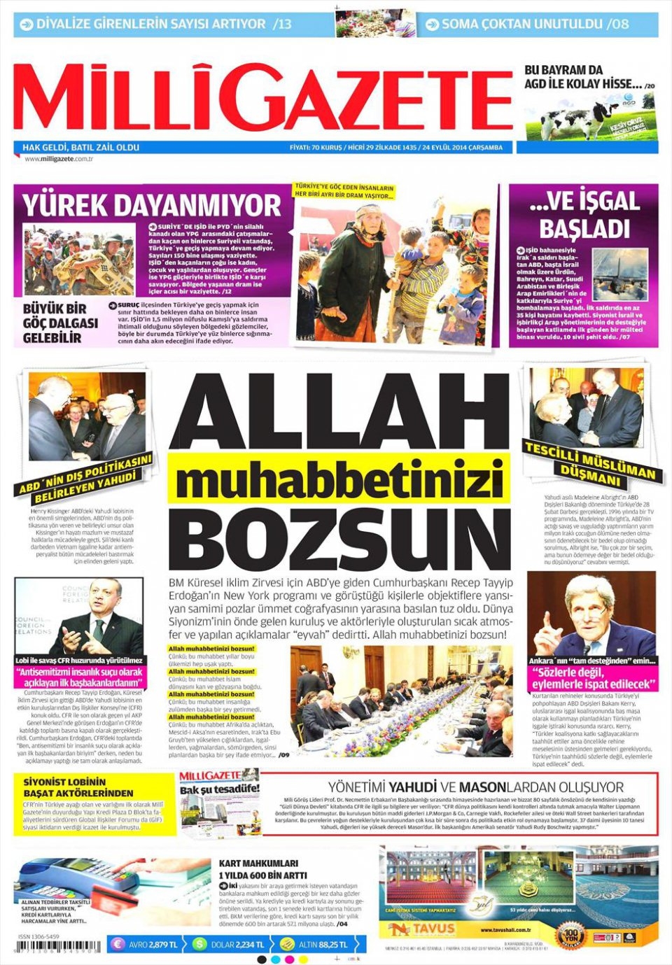 24 Eylül 2014 gazete manşetleri 11