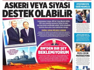 24 Eylül 2014 gazete manşetleri