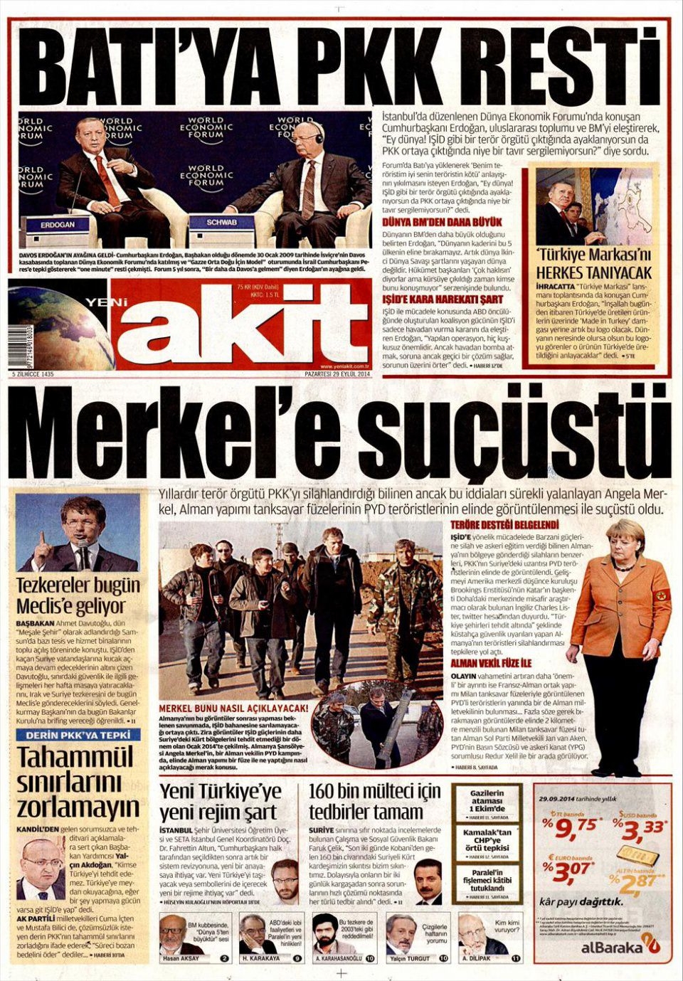 29 Eylül 2014 gazete manşetleri 23