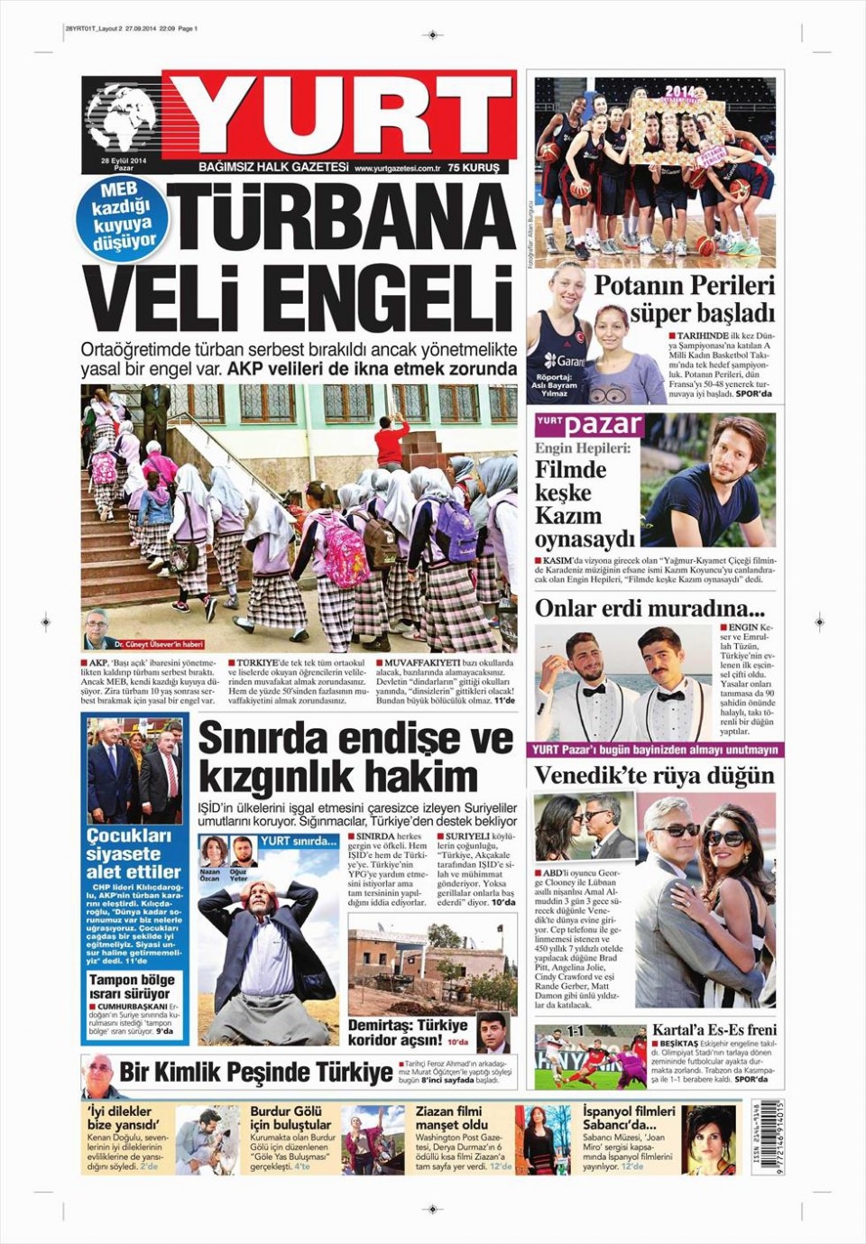 29 Eylül 2014 gazete manşetleri 26