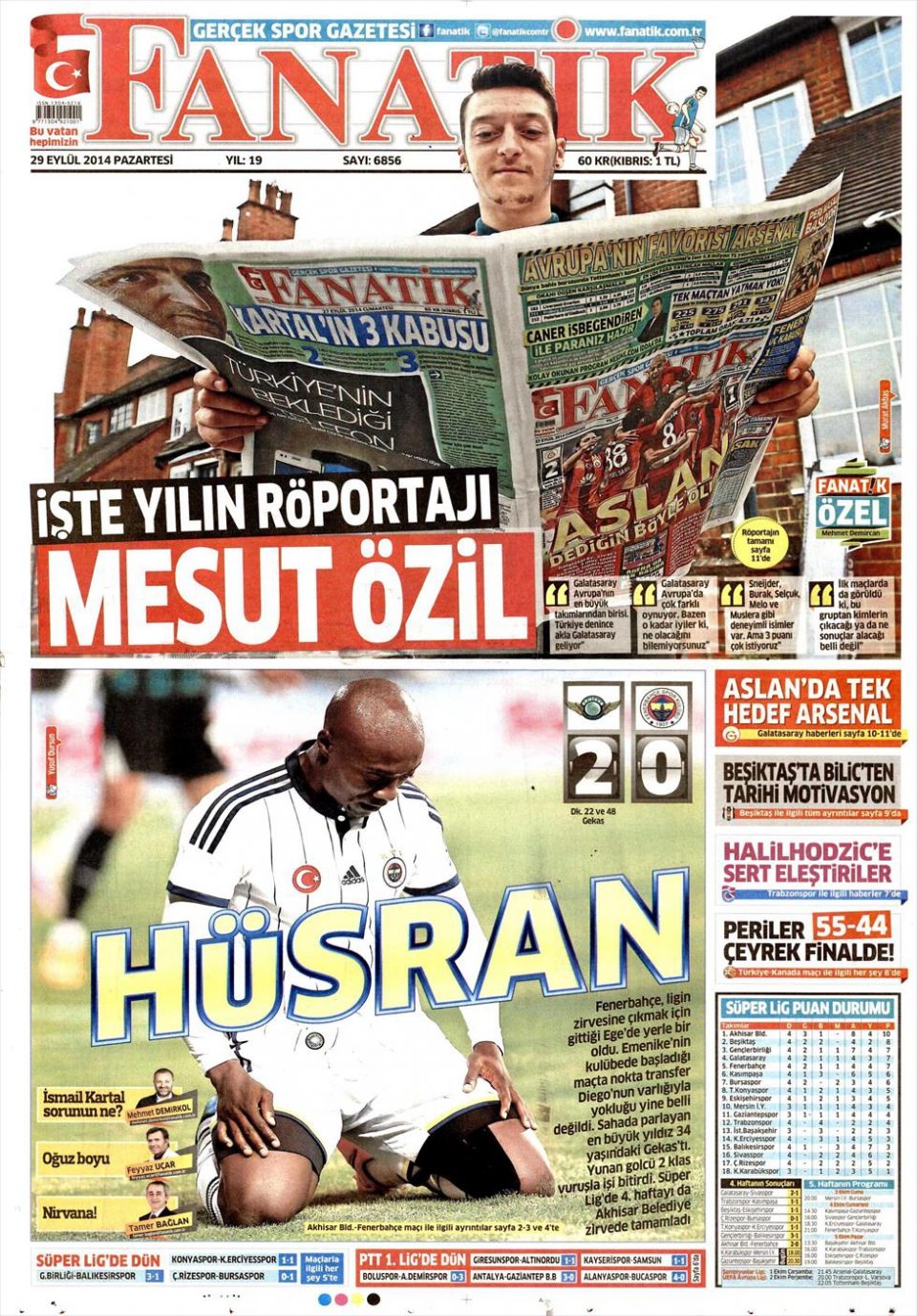 29 Eylül 2014 gazete manşetleri 7