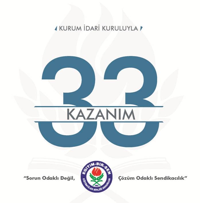 Kurum İdari Kuruluyla 33 Kazanım 1