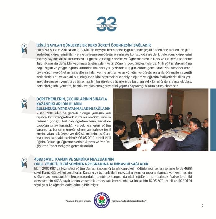 Kurum İdari Kuruluyla 33 Kazanım 5