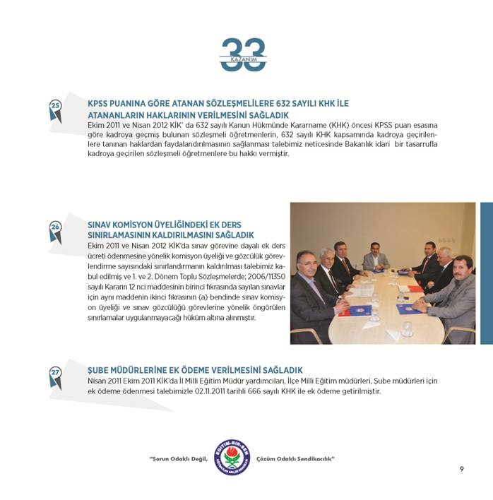 Kurum İdari Kuruluyla 33 Kazanım 8