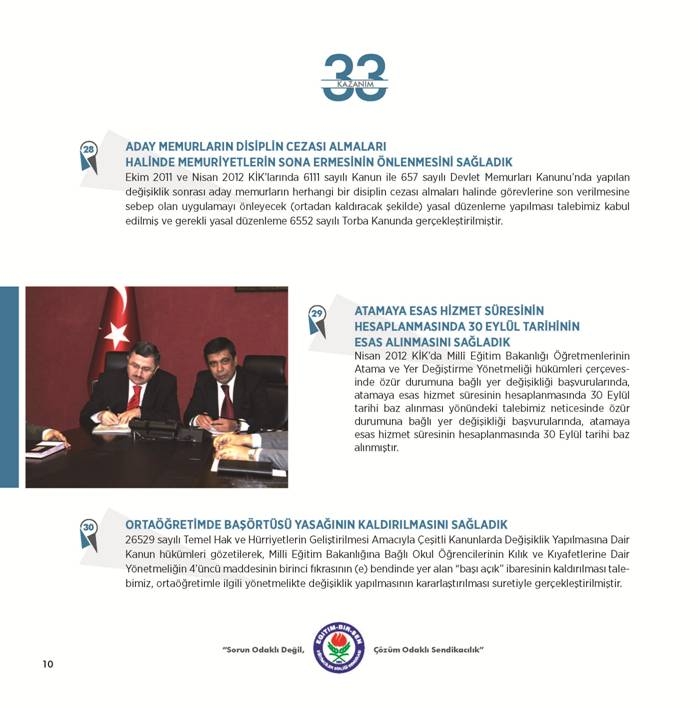 Kurum İdari Kuruluyla 33 Kazanım 9