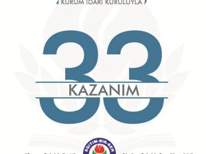 Kurum İdari Kuruluyla 33 Kazanım