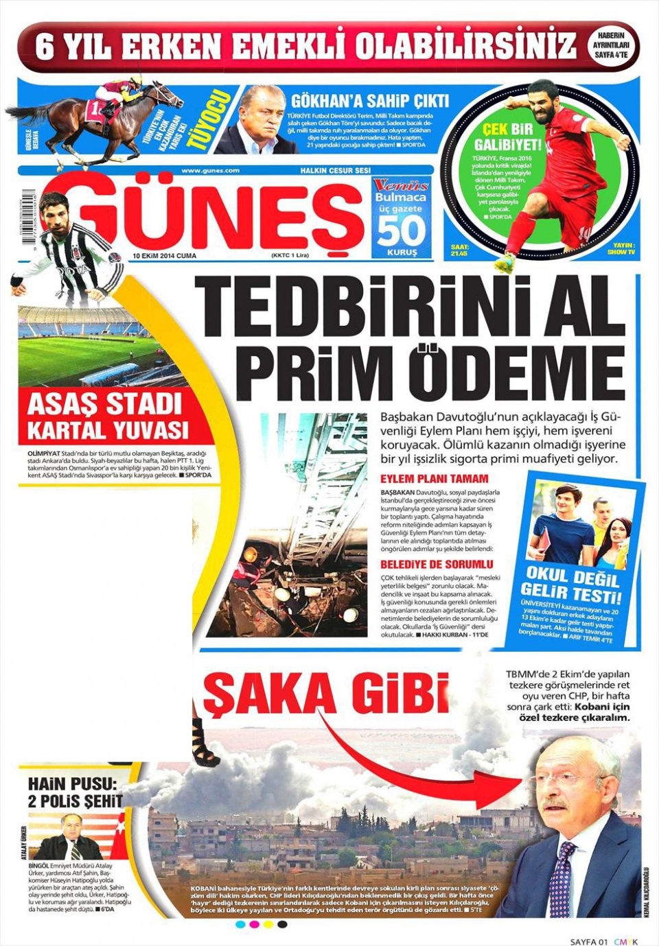 10 Ekim Gazete Manşetleri 18