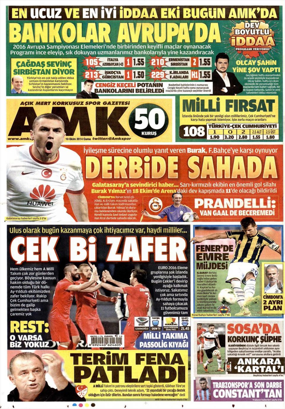 10 Ekim Gazete Manşetleri 3