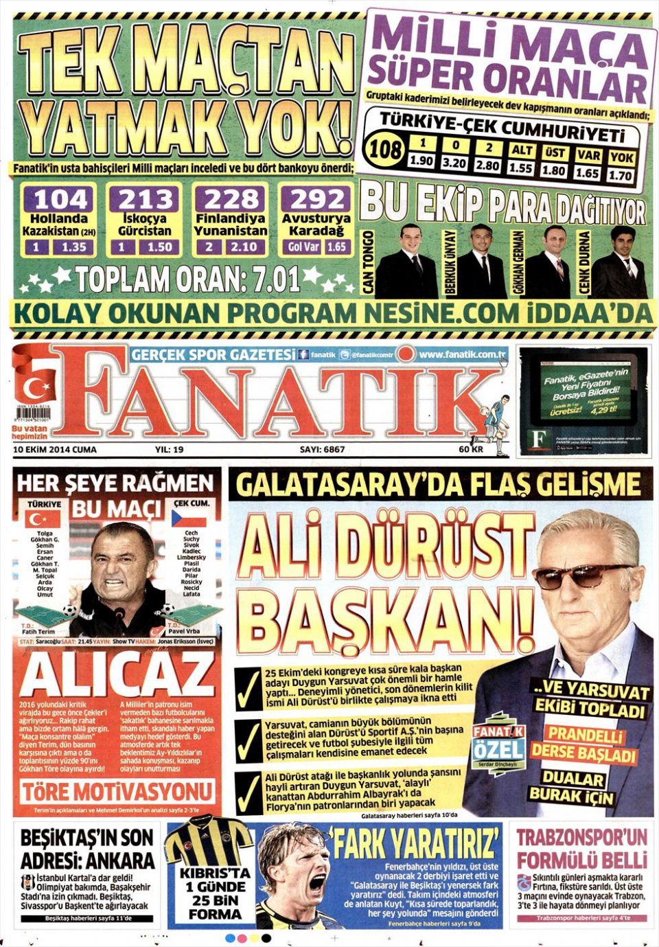 10 Ekim Gazete Manşetleri 4