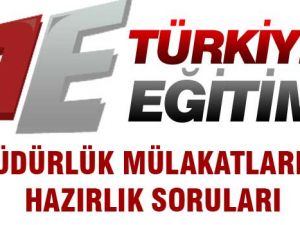 MEB Müdürlük Mülakatları Soru ve Cevaplar - 2