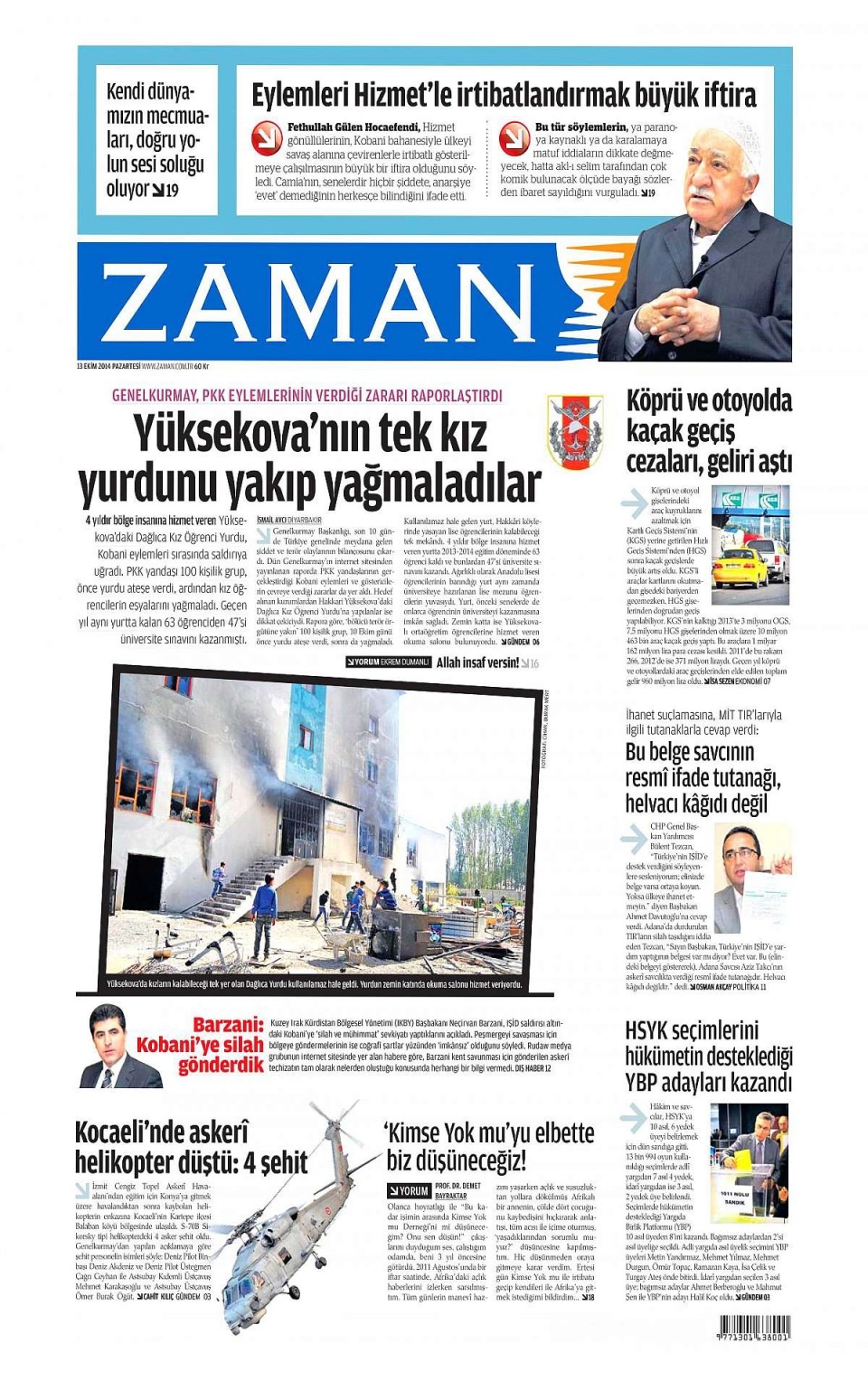 13 Ekim Gazete Manşetleri 10