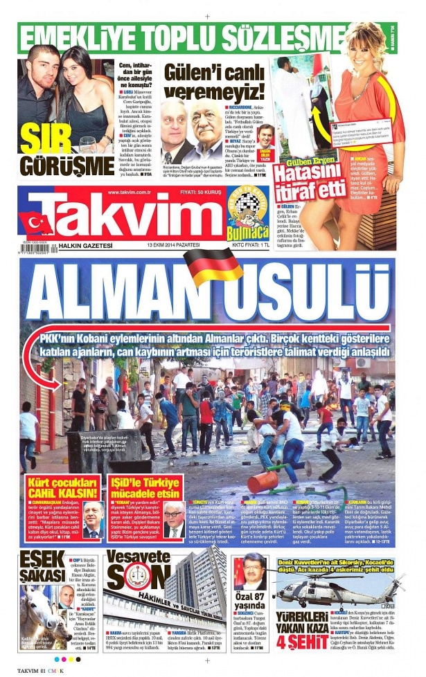 13 Ekim Gazete Manşetleri 17