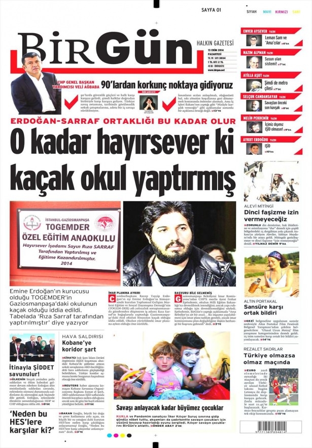 13 Ekim Gazete Manşetleri 3