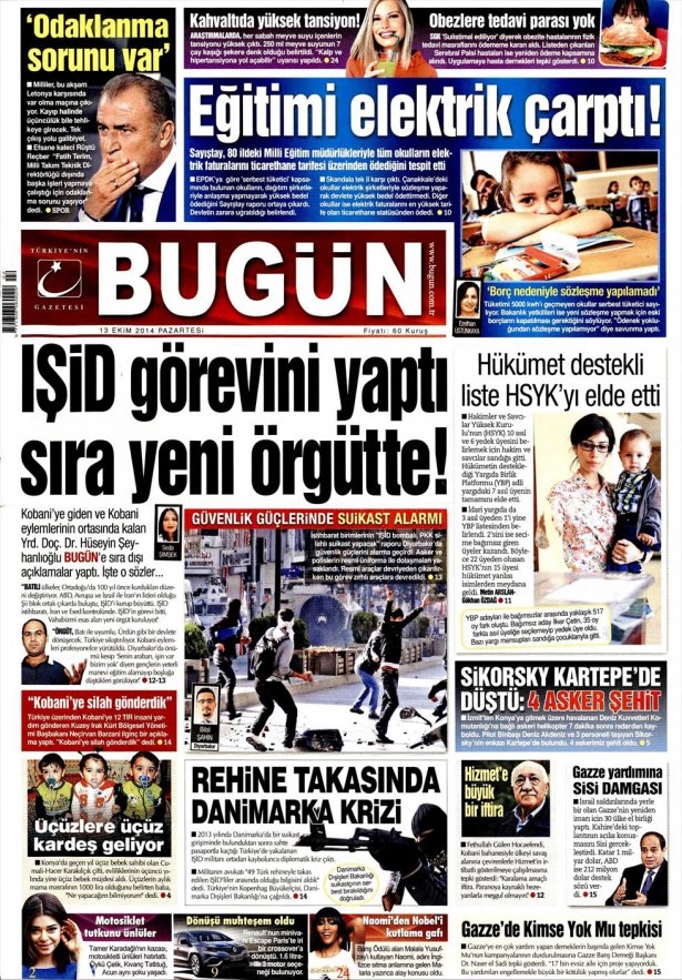 13 Ekim Gazete Manşetleri 4