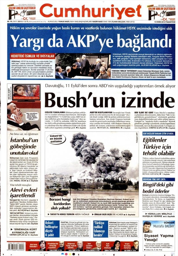 13 Ekim Gazete Manşetleri 5