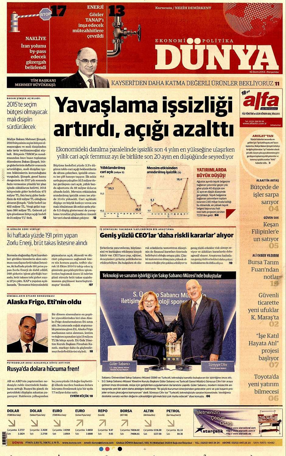 16 Ekim 2014 gazete manşetleri 23