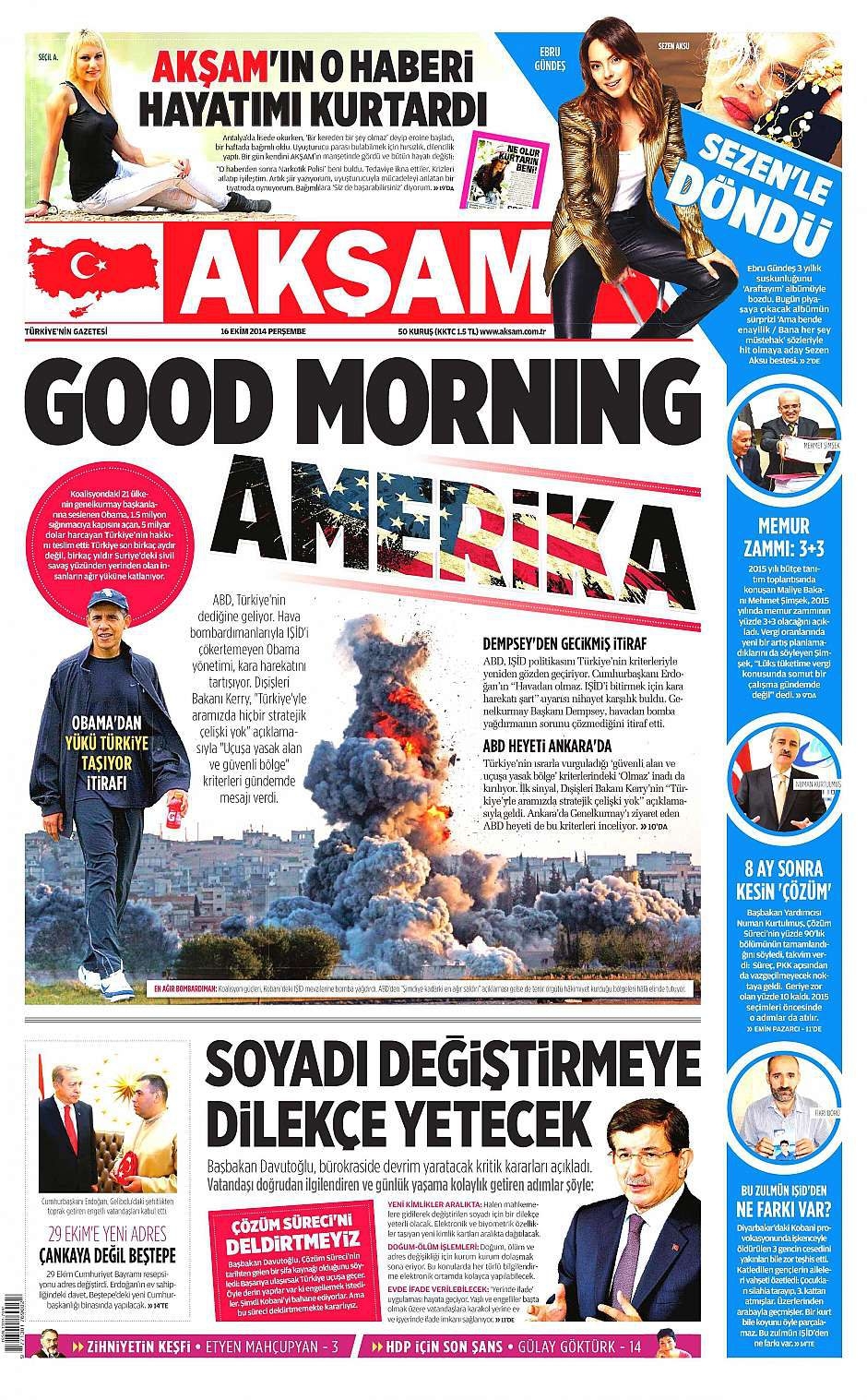 16 Ekim 2014 gazete manşetleri 9