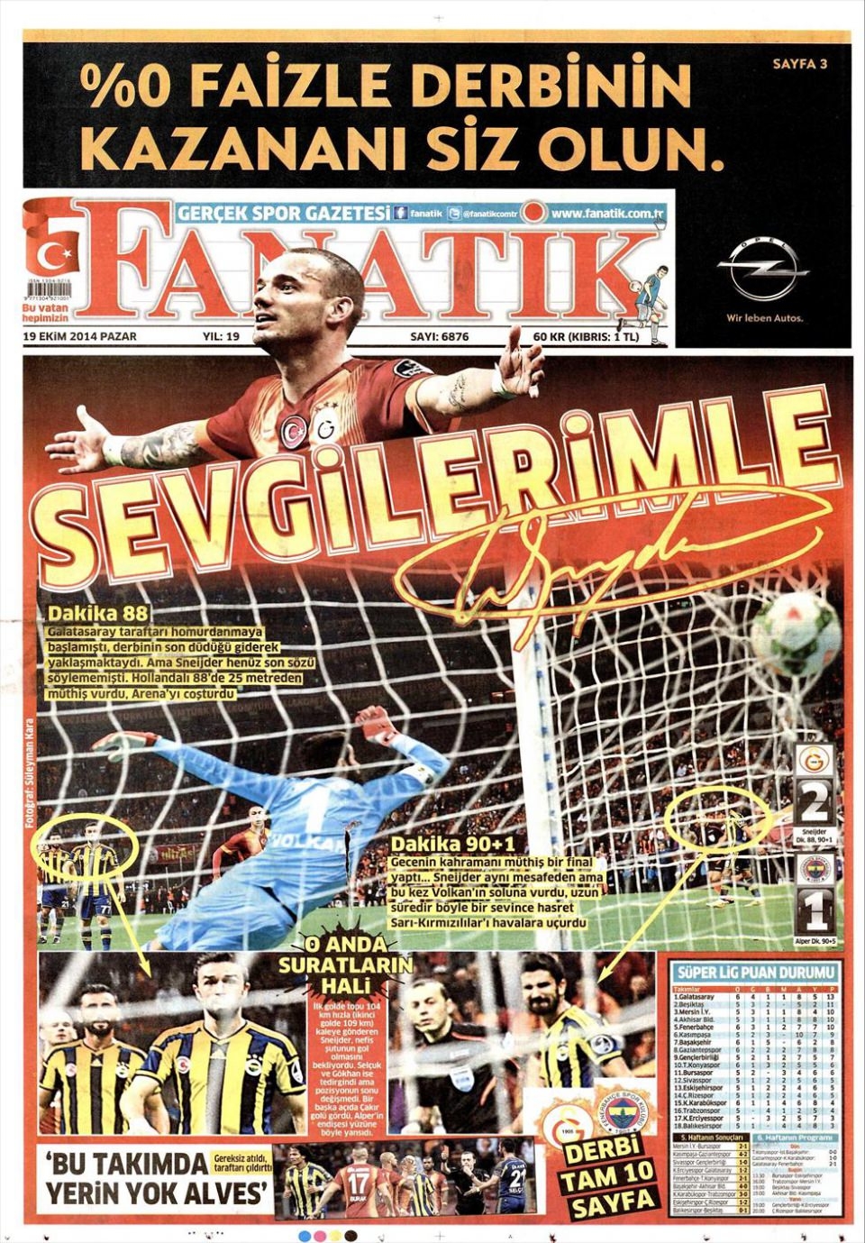 19 Ekim 2014 gazete manşetleri 2