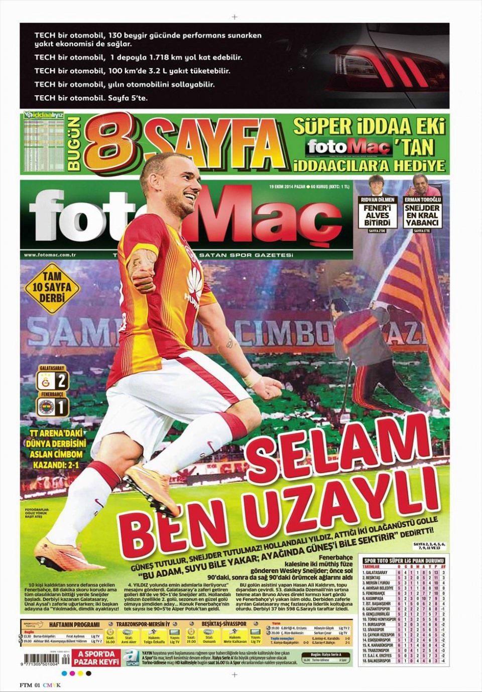 19 Ekim 2014 gazete manşetleri 5