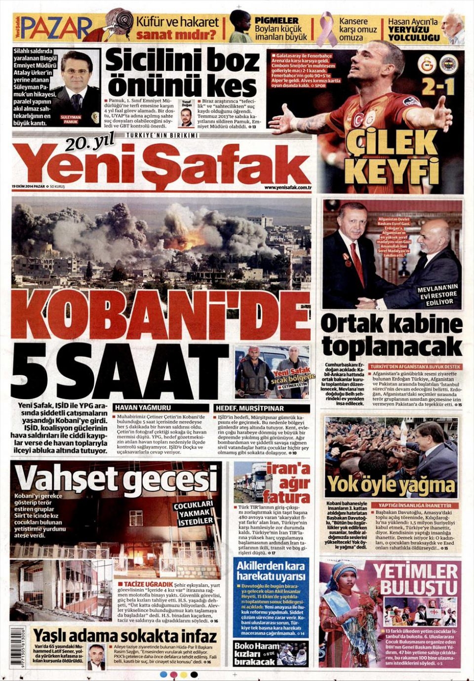 19 Ekim 2014 gazete manşetleri 7