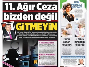 19 Ekim 2014 gazete manşetleri