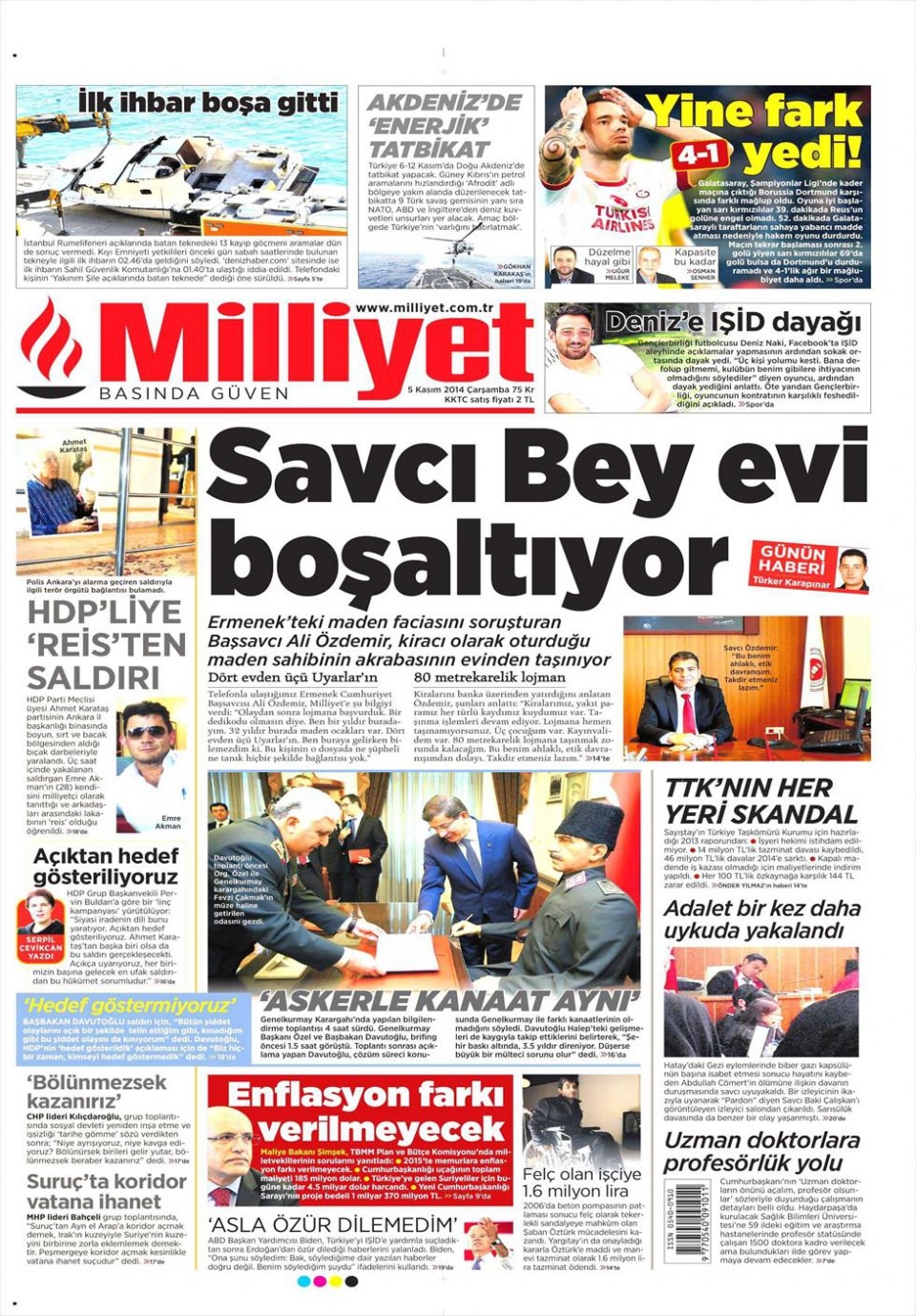 5 Kasım 2014 gazete manşetleri 13