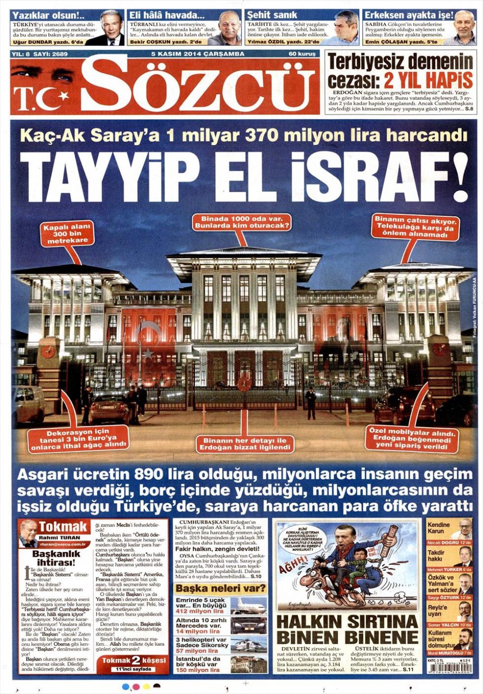 5 Kasım 2014 gazete manşetleri 16