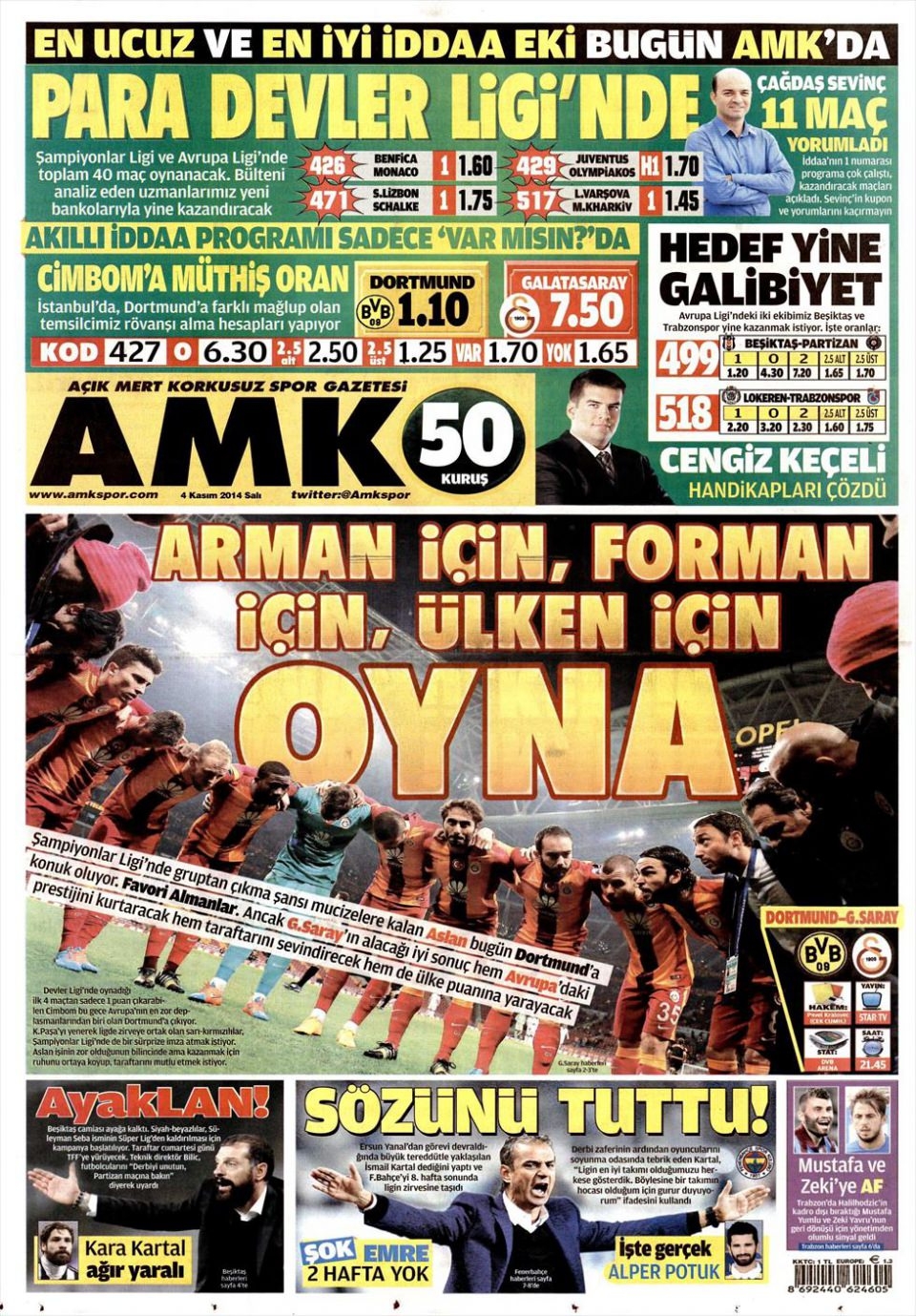 5 Kasım 2014 gazete manşetleri 2