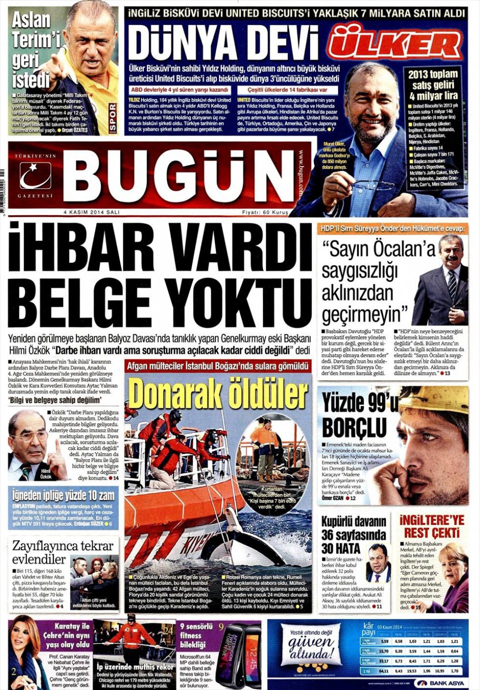 5 Kasım 2014 gazete manşetleri 3