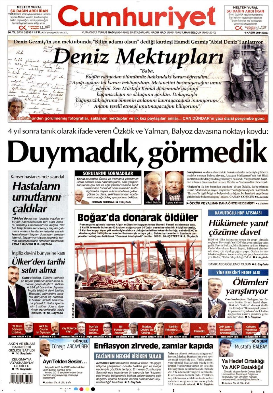 5 Kasım 2014 gazete manşetleri 4